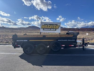 2026 Southland Trailers Black 7X14 16K Dump with R