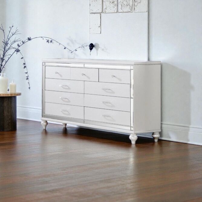 NEW Denard 6-Drawer Dresser – Modern White Dresser – Retails $1,189