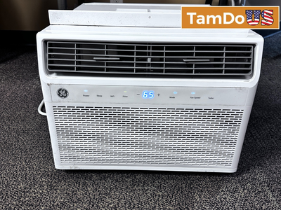 GE 10000 BTU Window Air Conditioner Unit 115V Fits 450 Sq Ft Room 10.9 CEER R32