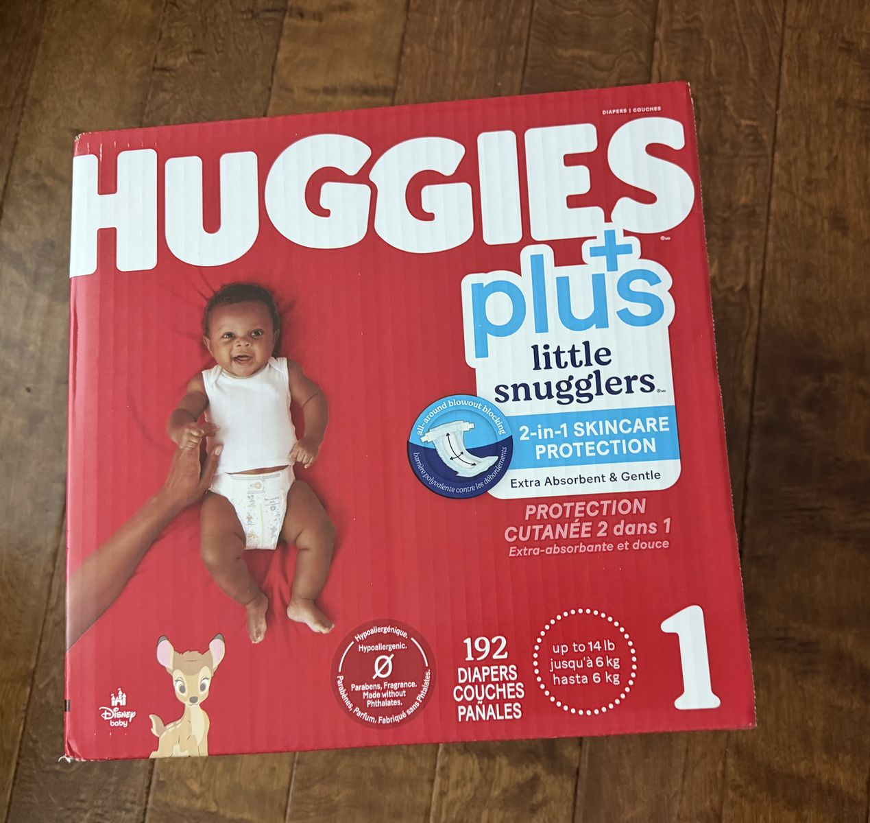 Huggies plus - size 1 - 192 count