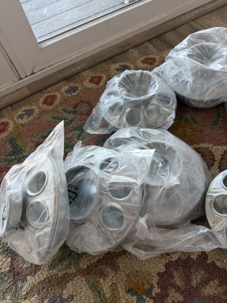 Foul Or Chicken Feeders Or Candle Holders