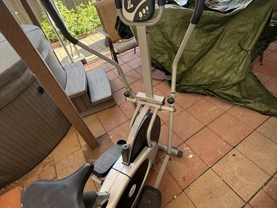 Elliptical Trainer with Seat - Compact Home Fitness Machine