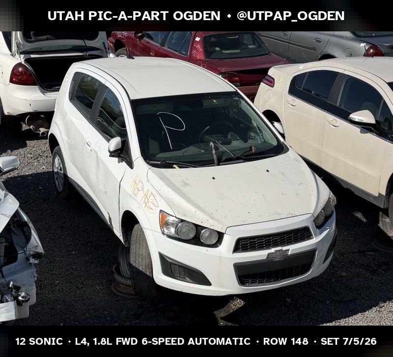 2012 Chevrolet Sonic Parts - UTPAP Ogden