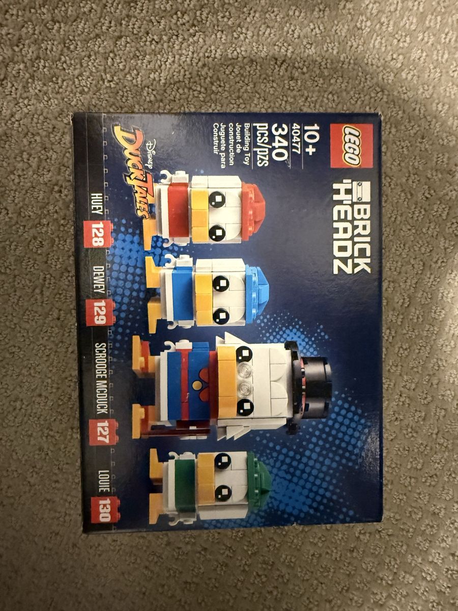 LEGO BrickHeadz Disney DuckTales Huey Dewey Louie Scrooge McDuck 40477 Building Toy Set