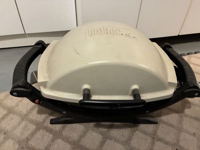Portable Weber Propane barbecue