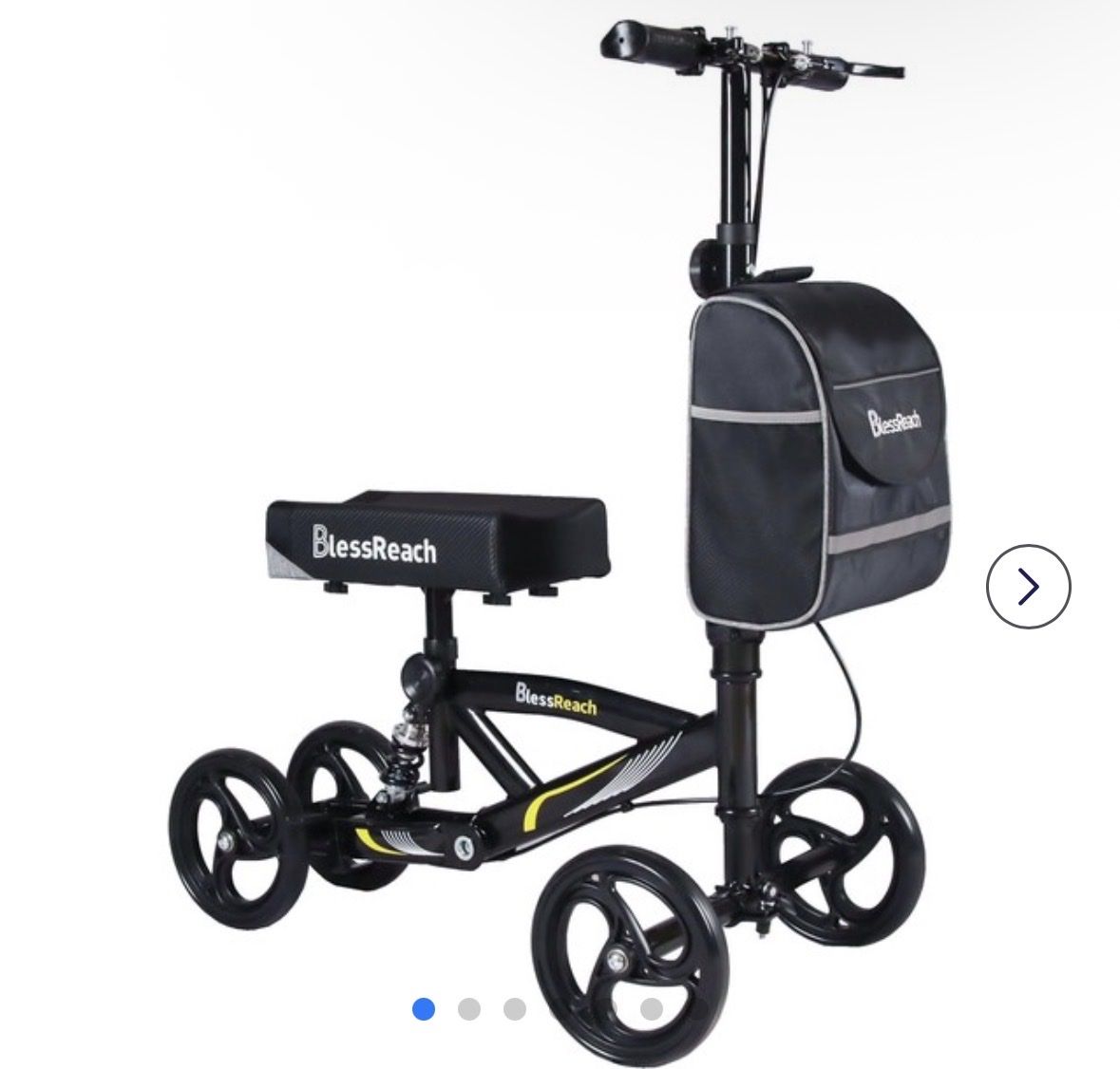 BlessReach Steerable Knee Walker Medical Scooter