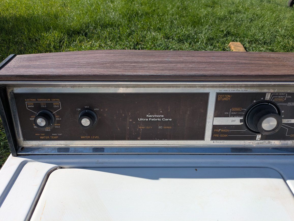 Kenmore washer and dryer 1980s era