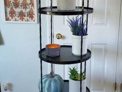 Vintage Metal 4 tiers stand for decoration, fruit,plants,cake or party events decorations