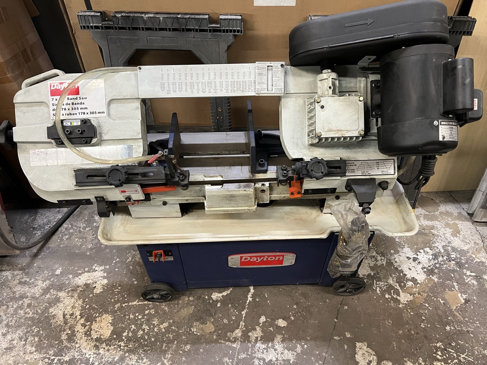 Dayton 7x12 Water Cooled Horizontal Bandsaw