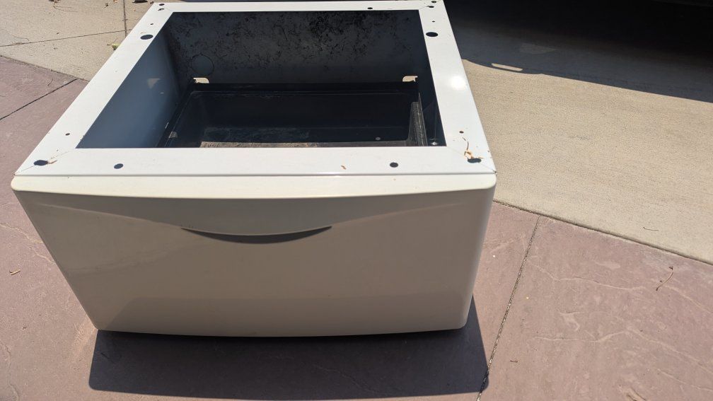 Maytag White Laundry Pedestal with Storage Drawer - 14" Height