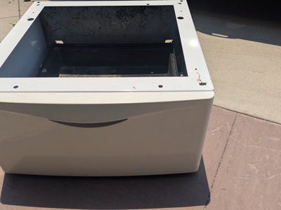 Maytag White Laundry Pedestal with Storage Drawer - 14" Height