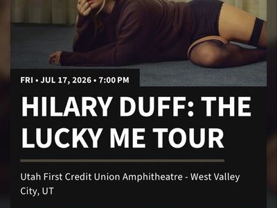 Hilary Duff: The Lucky Me Tour Ticket - July 17, 2026, Section 305, Row F, Seat 9