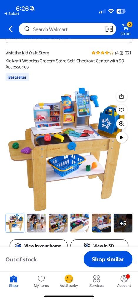 Kid Kraft Grocery Store Self Checout