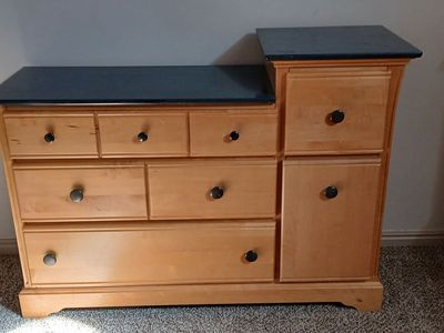 Changing table with dresser