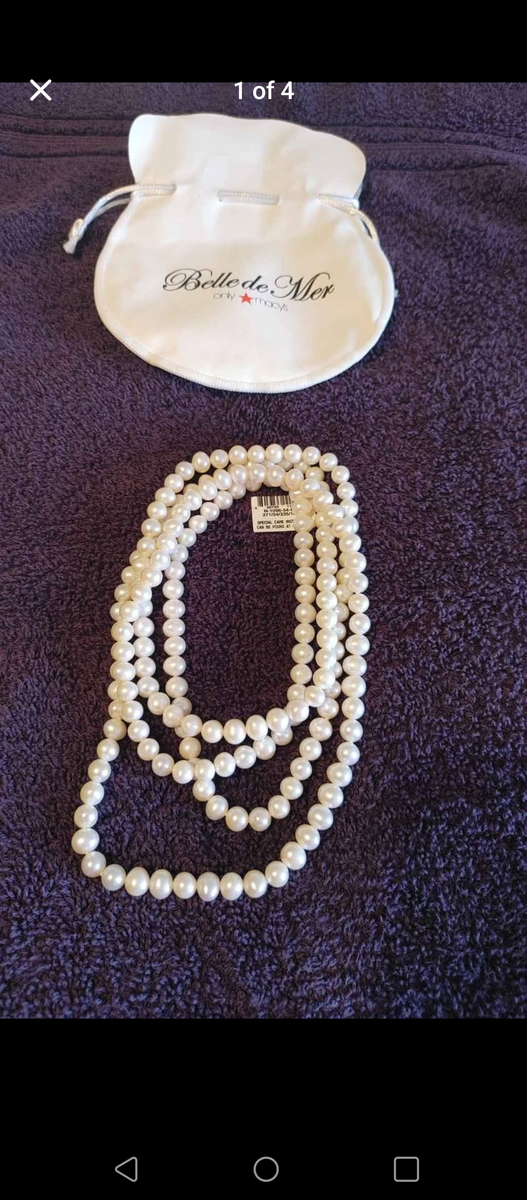 Strand of Fine Cultured Pearls 54"