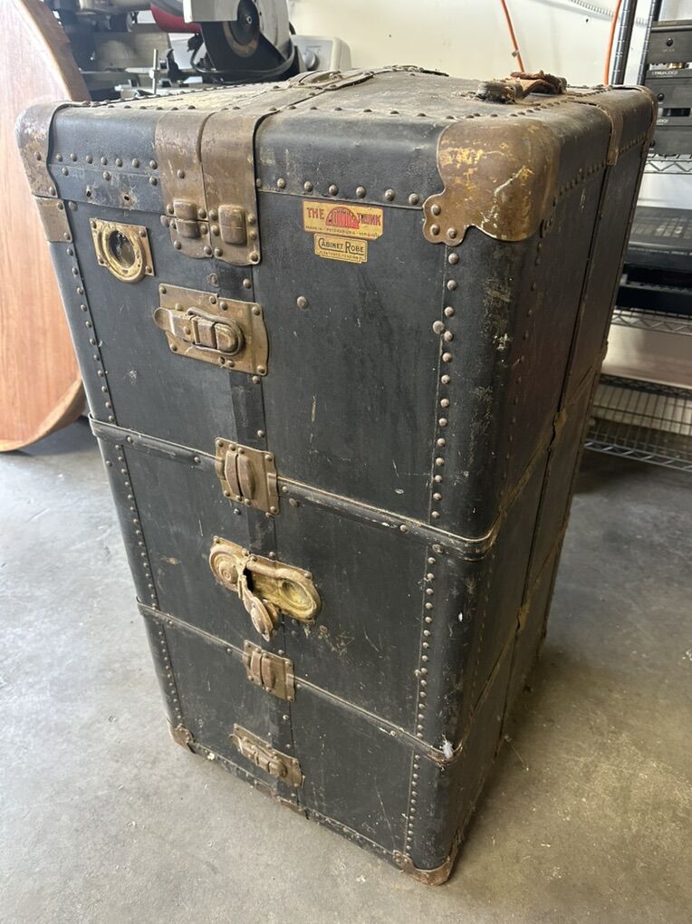 Antique Steamer Trunk Totty Trunk Cabinet Rose
