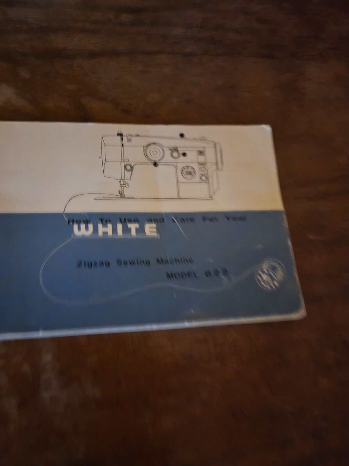 White sewing machine and cabinet