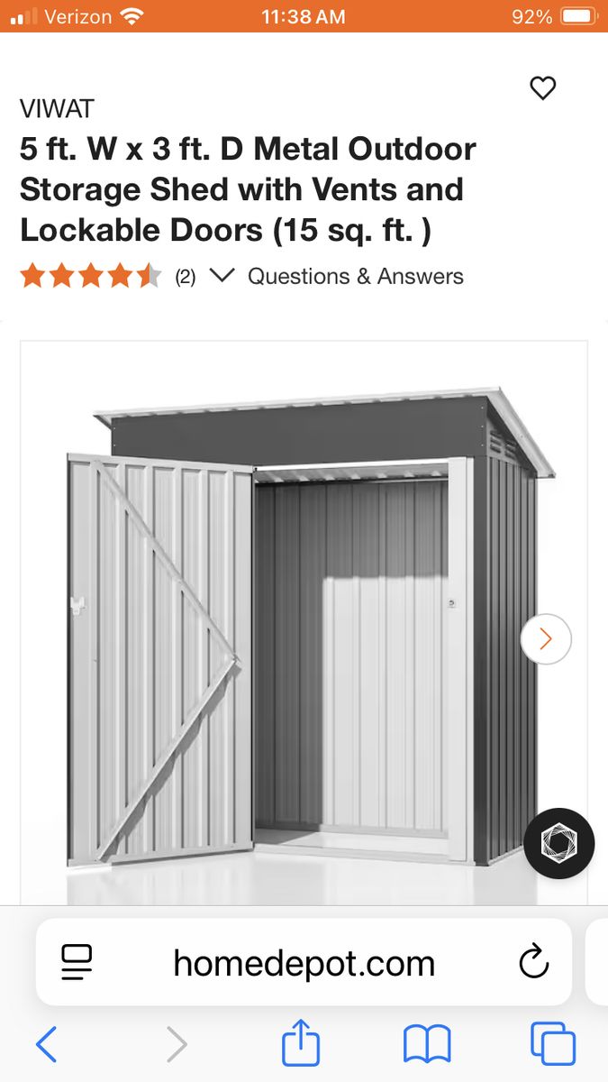 Metal Outdoor Shed