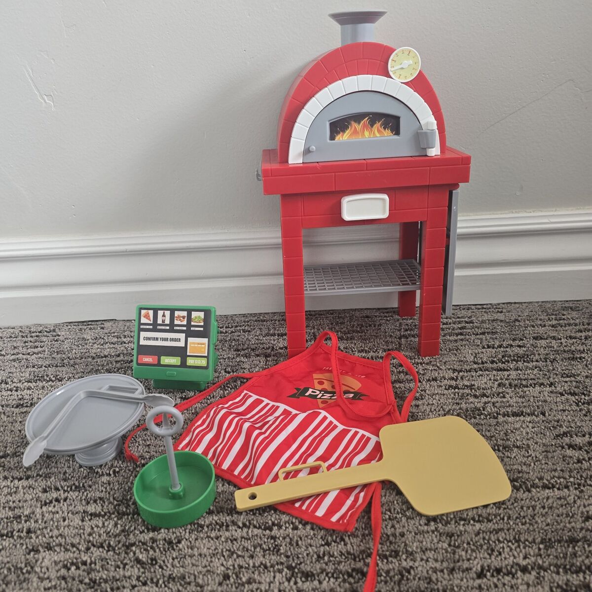 American Girl Doll Compatible Pizza Oven Set