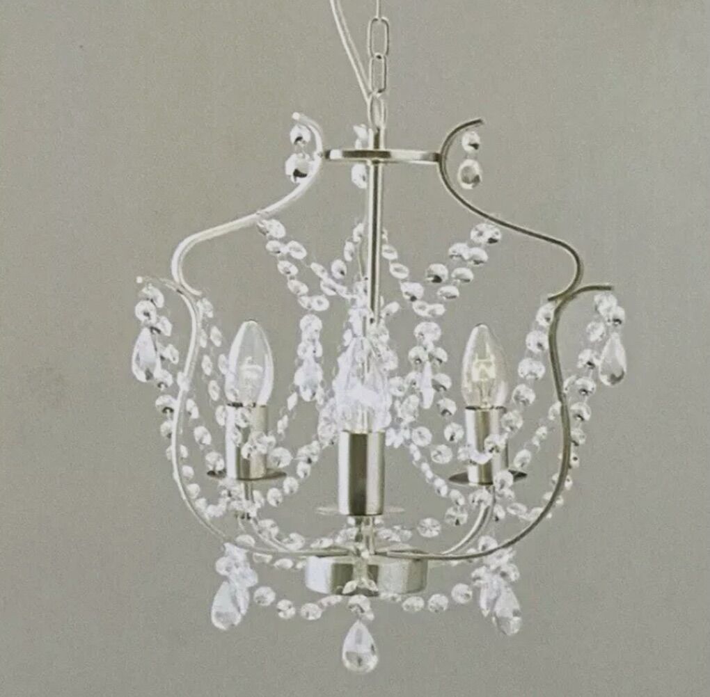 IKEA Kristaller chandelier Silver, Crystal