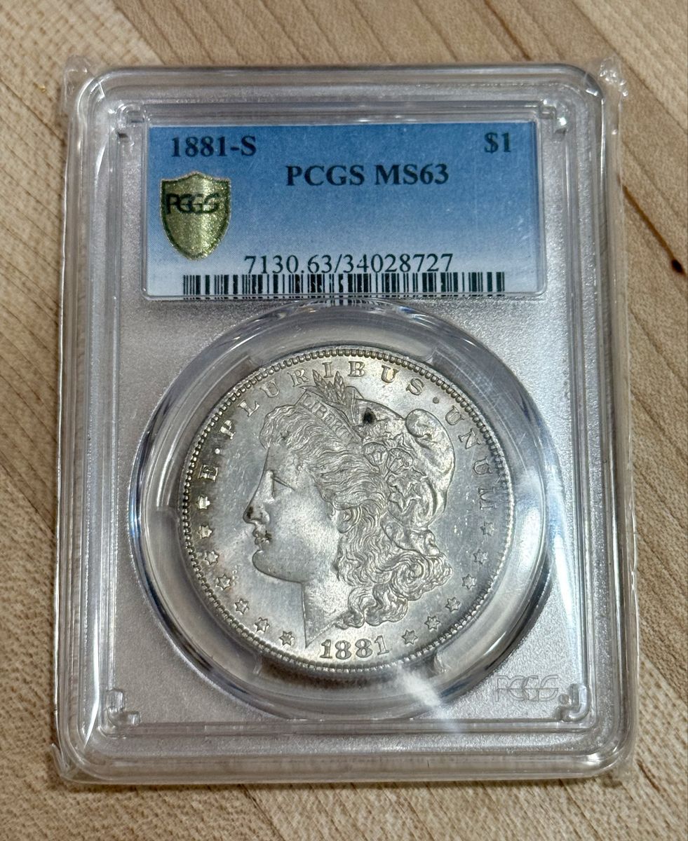 1881-S Morgan Silver Dollar PCGS MS63