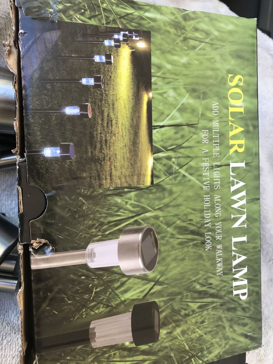 10 pack walkway solar lights new in package
