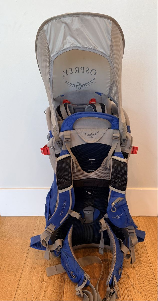 Osprey Poco Plus Child Carrier Backpack with Sunshade - Blue/Gray
