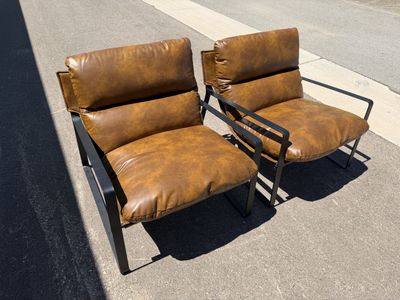 Set of Leather Chairs