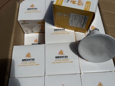 24 Greentek Energy Systems GT-P38-15WD50K Dimmable LED PAR38 Flood Lamp 100W Equivalent (15W)
