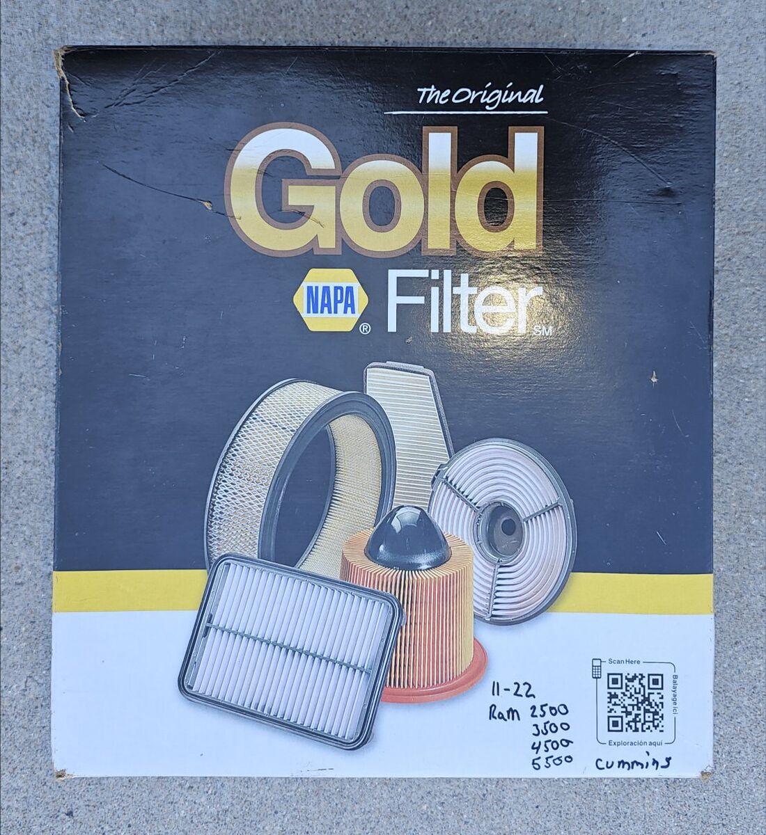 NAPA 6930 GOLD PANEL AIR FILTER DODGE RAM PICKUP