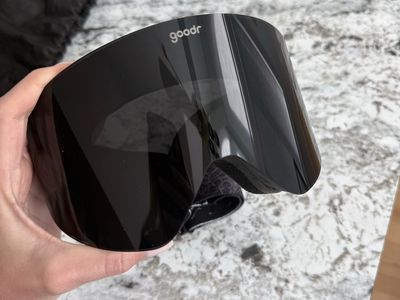 Goodr Ski Goggles with Two Lenses, Case, and Box - Black/Yellow