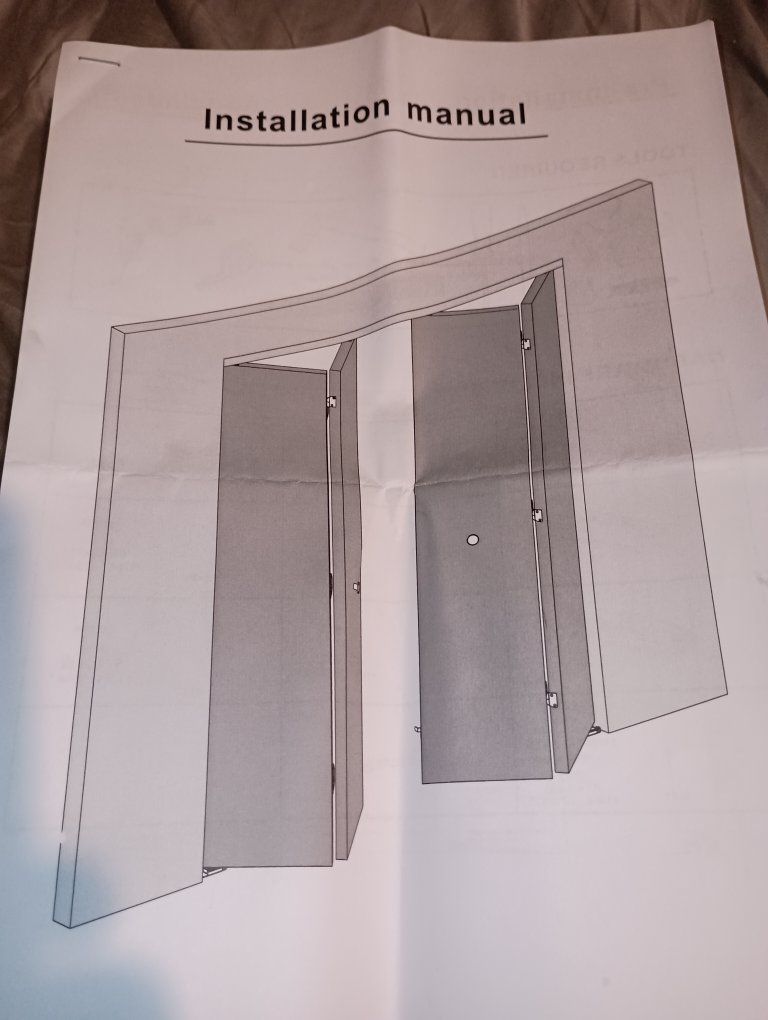 bifold door hardware kit.  brand new.  Song Yung 48".
