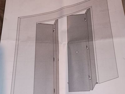 bifold door hardware kit. brand new. Song Yung 48".