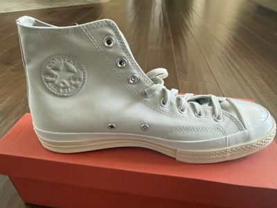 Converse Chuck 70 Hi Light Bone Papyrus - Men's US 10.5 High-Top Canvas Sneakers