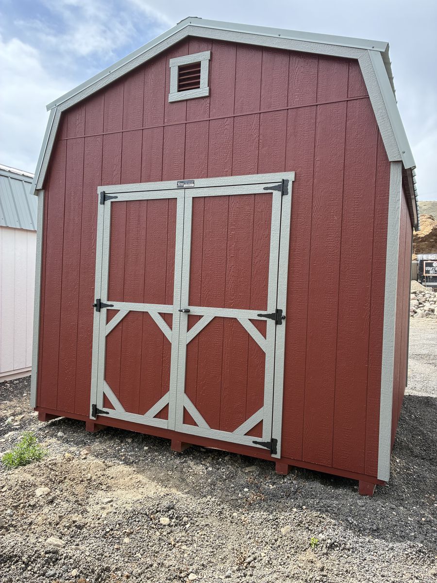 10X10 Red Hi-Side Barn Shed
