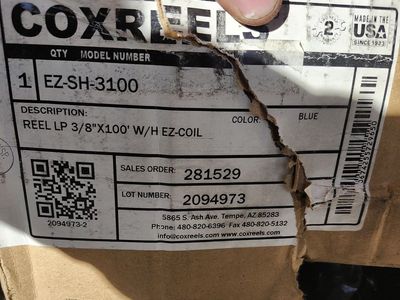 100'×3/8" Coxreels air hose