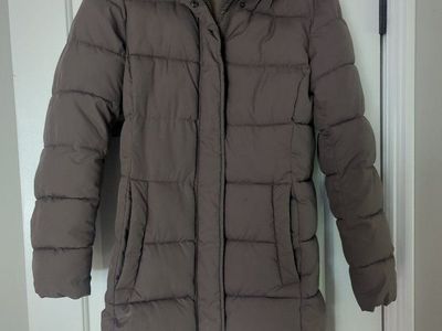 Super cute long women's H&M puffer coat XS