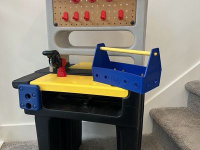 Little Tikes Toddler Workbench with Green Toys Toolbox - $40 Firm