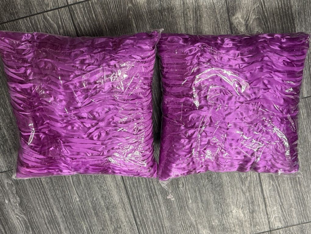 Decorative Pillows - Satin, Brand New