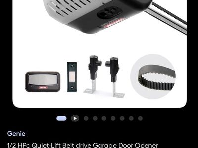Genie 1/2 HPc Ultra-Quiet Lift Belt Drive Garage Door Opener