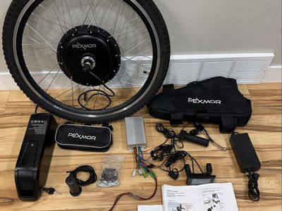 Electric Bike Conversion Kit with Motorized Wheel and 48v 15amp Battery e-bike