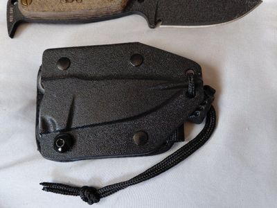 H.E.S.T. DPX Gear fixed blade knife with kydex sheath