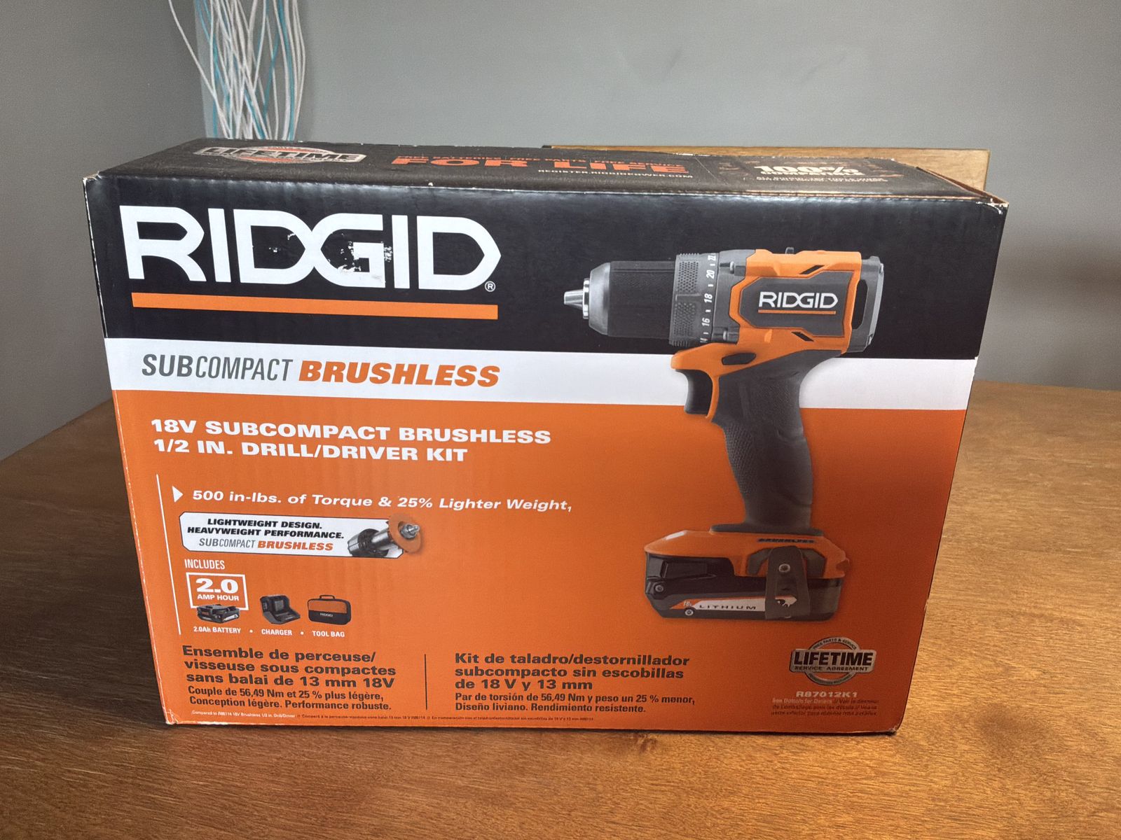 RIGID 18V SubCompact Brushless Cordless 1/2in. Drill
