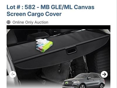 Poverty MB GLE/ML Canvas Screen Cargo Cover for Benz GLE 2016-2019 / ML Series ML350 2012-2015