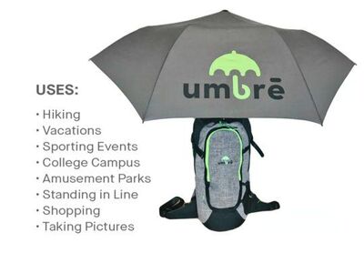 Umbre Handsfree Umbrella Backpack