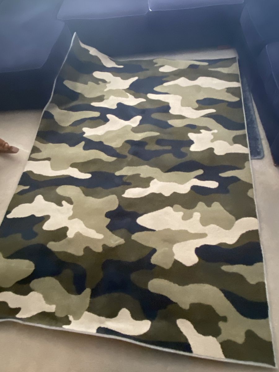 Camo Print Rug 5'x7'