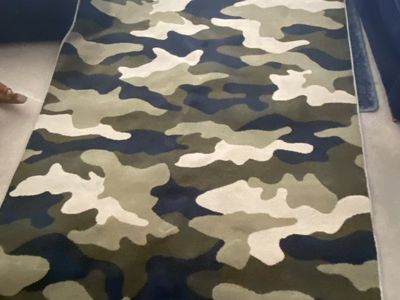 Camo Print Rug 5'x7'