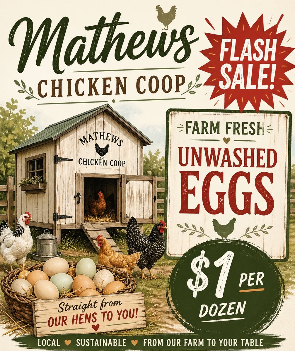 Unwashed chicken eggs- refrigerated