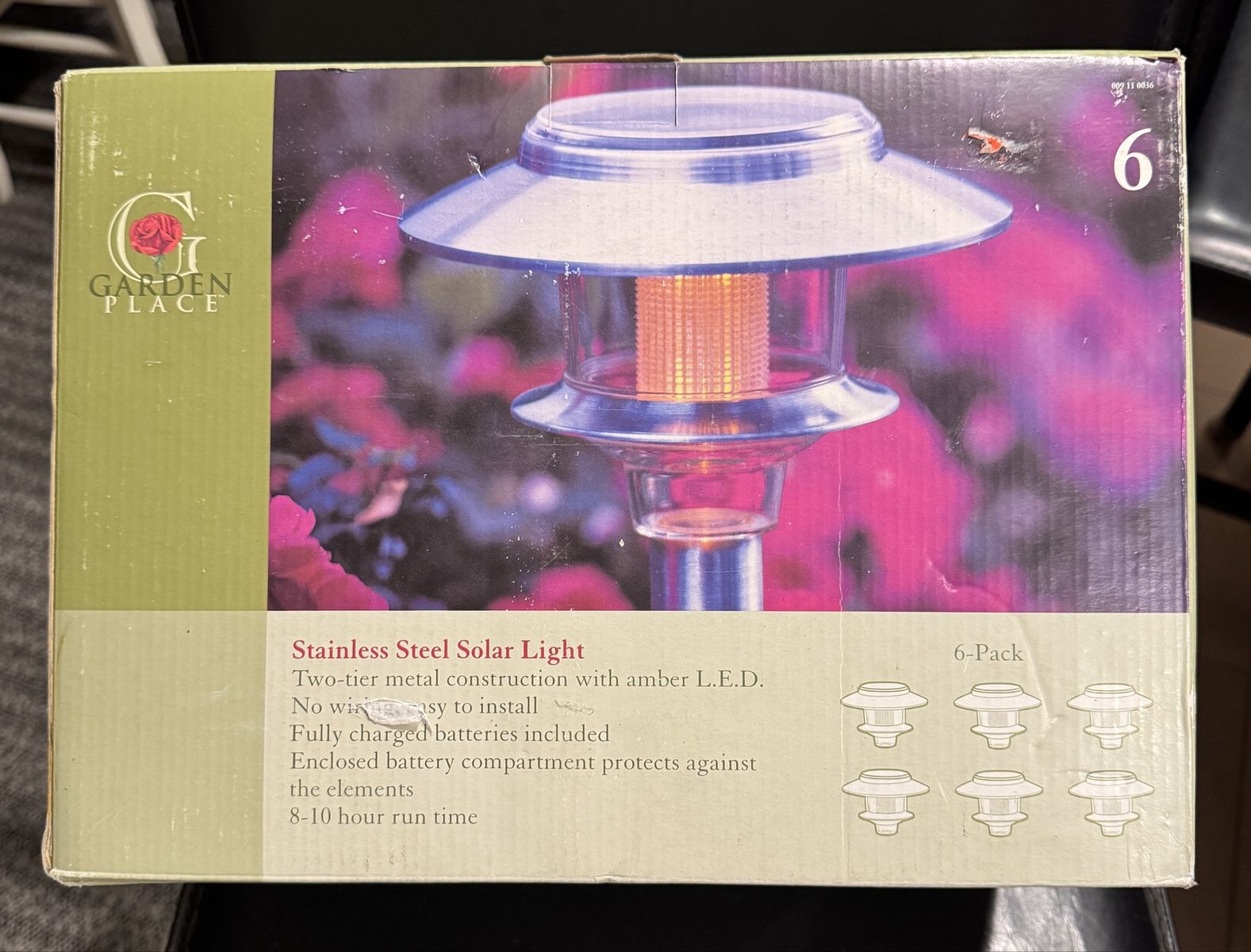 New 6 Pack Solar Path Lights