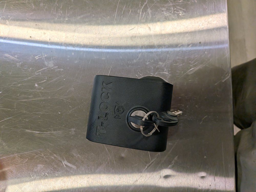 T-Lock Black Heavy-Duty Trailer Coupler Lock with Keys